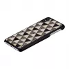 iKins Smartphone-Hülle für iPhone XS Max – schwarzes Pyramiden-Design, schützende Hartschale