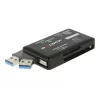 DeLOCK SuperSpeed USB Kartenleser CF SD Micro SD MS M2 xD 5 Gbps