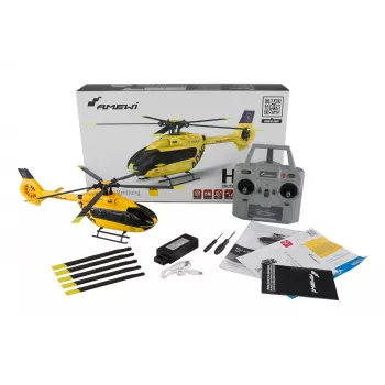 Amewi Helicopter ADAC H145 Brushless 6-Channel 6G RTF, flugfertiges 6-Kanal-Modell