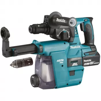 Makita DHR243RTJW - Kombihammer - Akku - 3 Funktionen - SDS-plus - 2 Joule - 2 Akkus, Ladegerät inklusive - 18 V (DHR243RTJW)