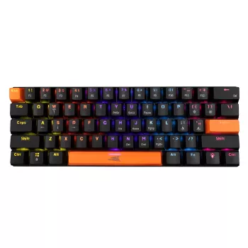 Mechanische Tastatur Baracuda Dolphin Schwarz US-Layout mit Red Switches
