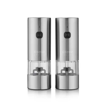 Caso Salz- und Pfeffermühle | SpiceDuo | Elektrisch | Gehäusematerial Edelstahl | Lithium