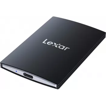 Tragbare SSD Lexar SL500 1 TB — USB Type-C, USB 3.2 Gen 2x2, bis zu 2000 MB/s, Aluminiumgehäuse, 0,043 kg, schwarz