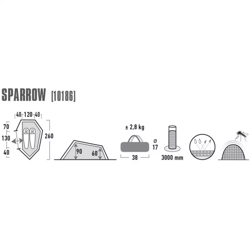 High Peak Sparrow Tunnelzelt