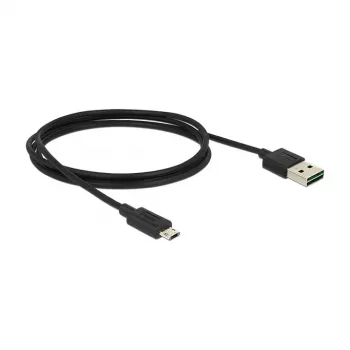 USB-Kabel DeLOCK 83844 USB 2.0 1m USB A Micro-USB B Schwarz