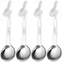 Kaffeelöffel Bialetti DCDESIGN15 Edelstahl 4 Stück