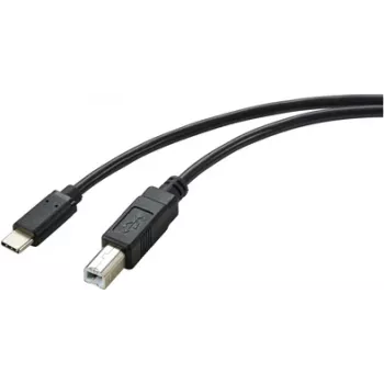Renkforce RF-5720420 USB-Kabel 2 m USB 2.0 USB-C USB-B Schwarz (RF-5720420)