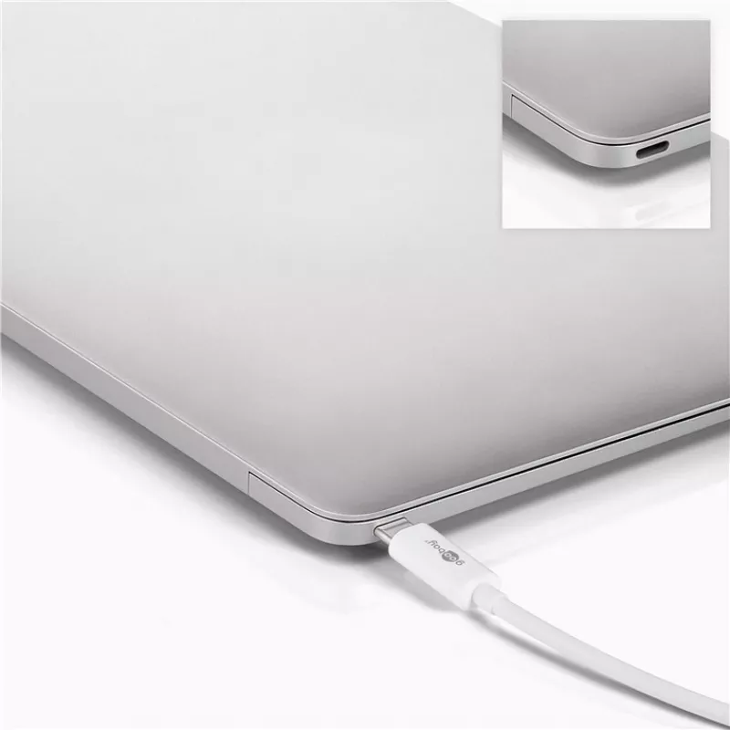 Goobay USB-C™ Multiport-Adapter Kartenleser, Weiß, 0,15 m - erweitert ein USB-C™-Gerät um drei USB 3.0 Anschlüsse und einen Kartenschacht für SD/MMC- und Micro SD-Karten (62097)