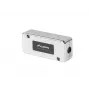 LANBERG Netzwerk-Anschlussdose PLC-6SL1-S, Cat6 S/FTP (S-STP), Silber, 82×35×23 mm