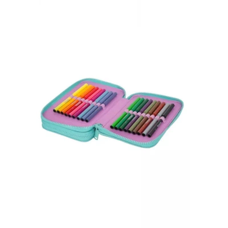 Federmäppchen Coolpack Jumper 2 – Doppelstock-Design, Reißverschluss, Stoffoberfläche