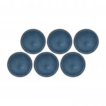 Salatteller Rose&Tulipani U20180113D28-Z Set mit 6 Stück, 21 cm Durchmesser