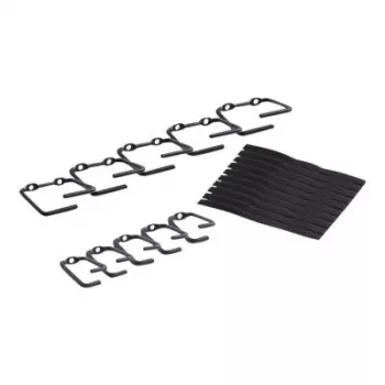 APC NetShelter Kabelmanagement, Ringe, Set mit 5 kleinen und 5 großen, Schwarz
