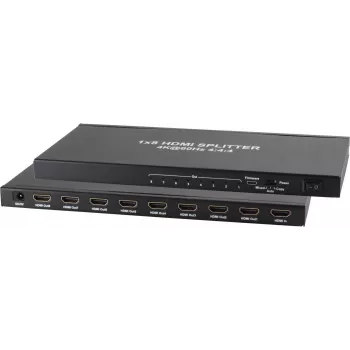 HDMI-Splitter ShiverPeaks 05-10003 – 1x IN auf 8x OUT, 4K2K 60Hz Unterstützung