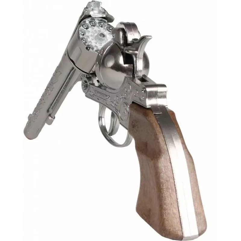 Pulio Metal Cowboy Revolver 12-Schuss Spielzeugpistole, Modell 155122/0