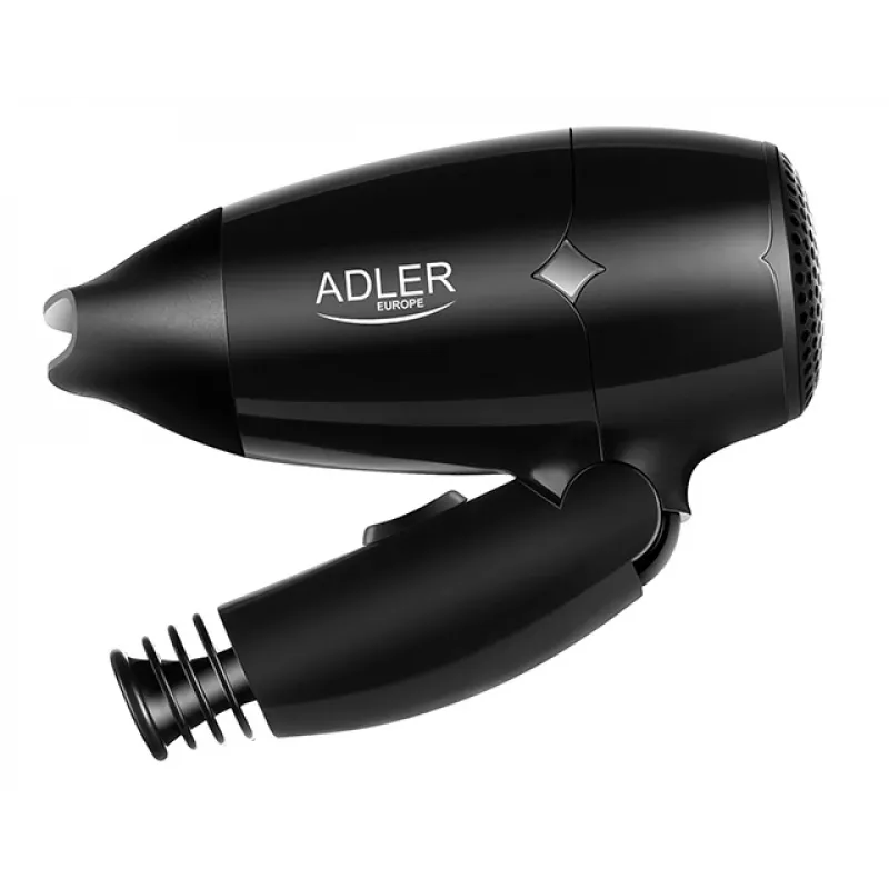 Haartrockner Adler AD 2251, 1400 W, 2 Geschwindigkeiten, 2 Heizstufen, schwarz