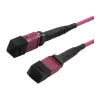LWL-MTP-Female Patchkabel OM4 LowLoss(ELite), 12 Fasern, Typ B gekreuzt, heather violet, 10 m, Synergy 21 (S216791)