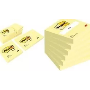 Post-It Notes Gelb 6er-Pack selbstklebende Etiketten Quadratisch 76x76mm 3M