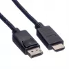 Kabel ROLINE 11445780 1 m DisplayPort auf HDMI Schwarz