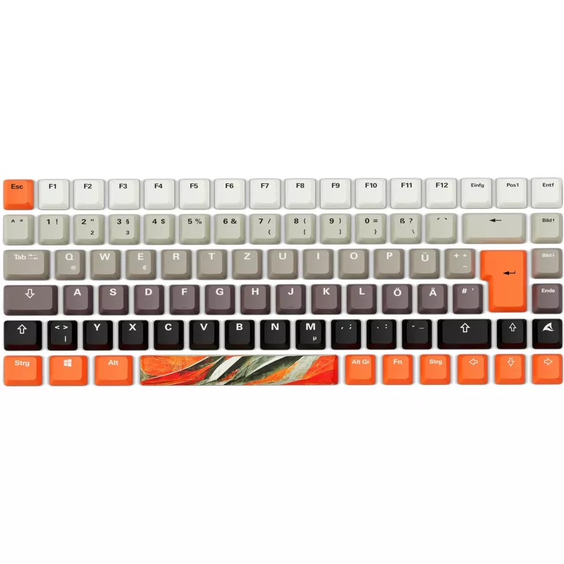 Mechanische Gaming-Tastatur Sharkoon SKILLER SGK50 S3 Design Bundle D6 — orange/grau