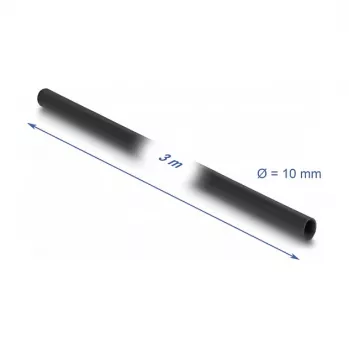 DeLOCK PVC-Isolierschlauch 3 m x 10 mm Schwarz - PVC-Material - -40 bis 105 °C
