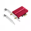 Interne WLAN Bluetooth Netzwerkkarte Cudy WE9300S PCIe, Wi‑Fi 7 (802.11be) Tri‑band 2.4/5/6 GHz, 5765 Mbit/s, Bluetooth 5.4, externe 2x2 Antenne