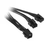 PCIe 6-pin auf PCIe 6-pin x2 Stromsplitterkabel, 0,15 m, No name ZUAD-766, schwarz