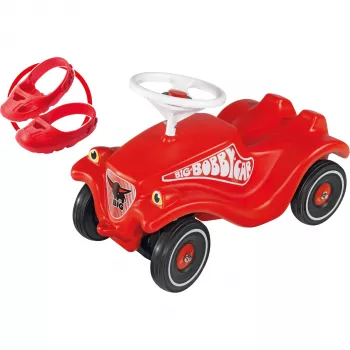 Rutschauto Simba-Dickie BIG Bobby Car Classic rot mit Whisper Wheels und Schuhpflege
