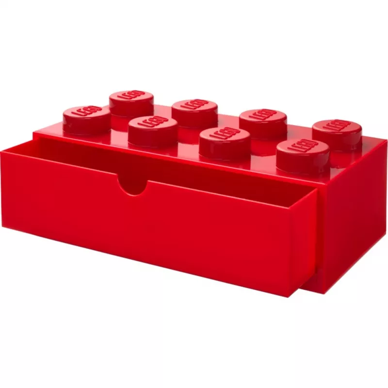Schreibtischschublade LEGO 8, LEGO Marke, rot