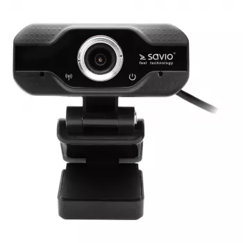 Savio Internetkamera Webcam USB Full HD mit eingebautem Mikrofon