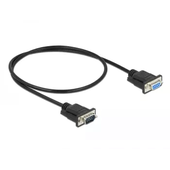 Serielles Kabel DeLOCK 86613 Schwarz 0,5 m RS-232