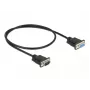 Serielles Kabel DeLOCK 86613 Schwarz 0,5 m RS-232