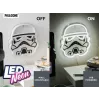 Wandmontierbare LED-Neonleuchte Paladone Stormtrooper Modell PP14595SWVN, dekorative Star Wars-Beleuchtung