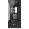 Sharkoon SK6 ARGB Tower ATX Schwarz – Mid-Tower-ATX-Gehäuse mit ARGB-Beleuchtung und Seitenfenster aus gehärtetem Glas