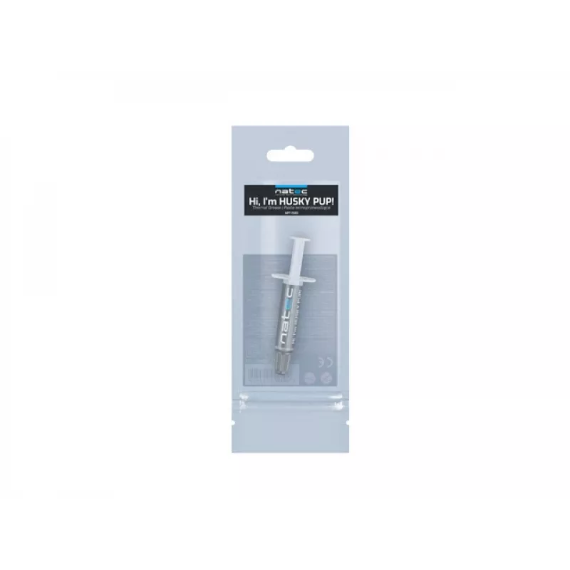 Wärmeleitpaste NATEC Husky Pup Kühlkörperpaste, Wärmeleitfähigkeit 4,63 W/m·K, -30–280°C, grau