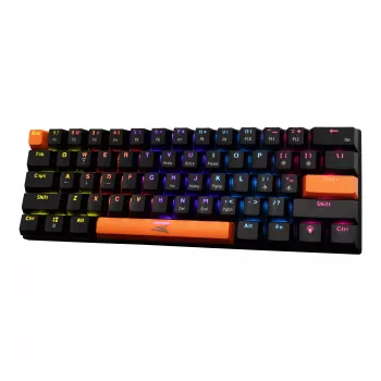 Mechanische Tastatur Baracuda Dolphin Schwarz US-Layout mit Blue-Switches