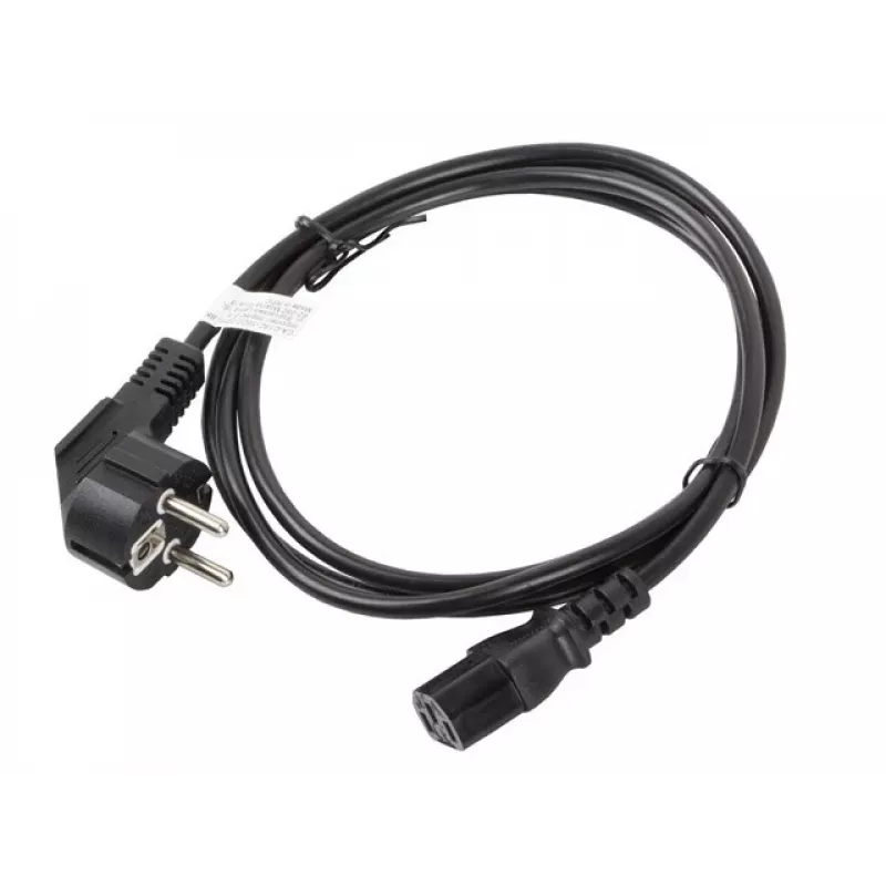 Lanberg CA-C13C-10CC-0018-BK Stromkabel Schwarz 1,8 m C13-Kupplung CEE7/7 (CA-C13C-10CC-0018-BK)