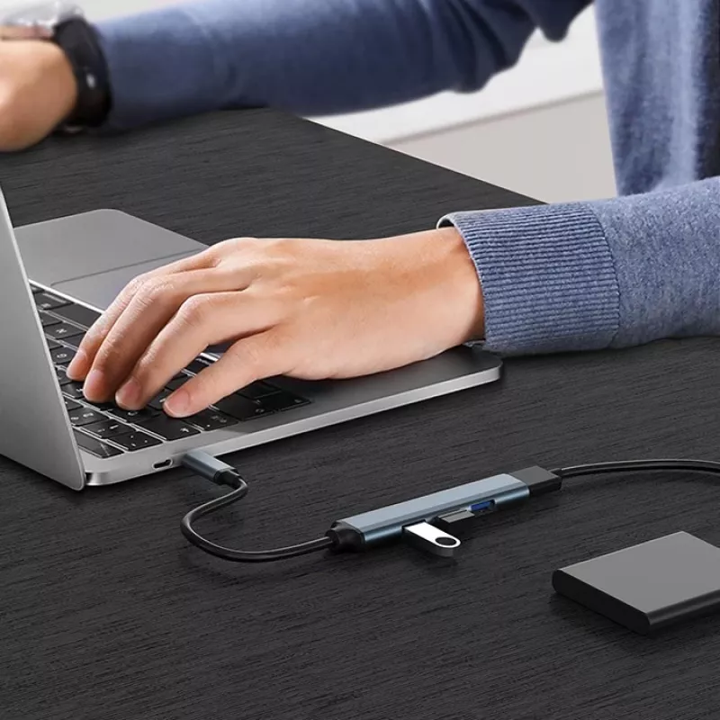 HUB-Adapter USB 3.0 4in1, 4x USB 3.0