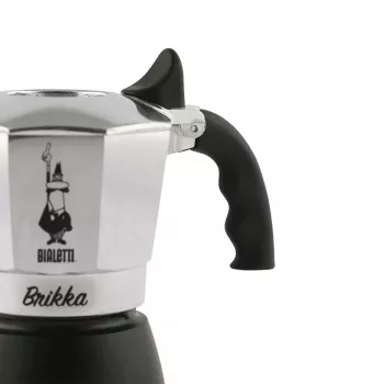 Moka-Kanne Bialetti Brikka 0,17 L — Espressokocher für den Herd, 4 Tassen, Aluminium, nicht für Induktion geeignet