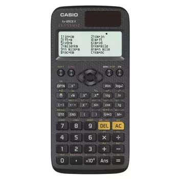 CASIO FX-85CEX WISSENSCHAFTLICHER TASCHENRECHNER, BÜRO, SCHULE, 379 FUNKTIONEN, 77X166MM, SCHWARZ