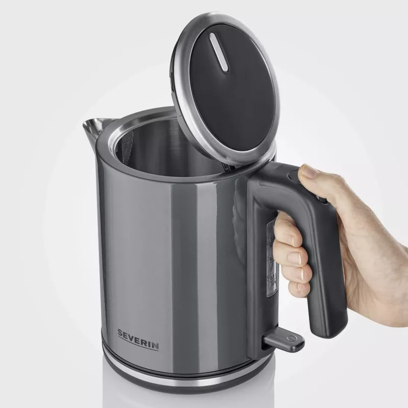 Elektrischer Wasserkocher Severin 2400 W Anthrazit Schwarz