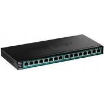 TRENDnet TPE TG161H - Switch - 16 x 10/100/1000 (PoE+) - rackmontierbar - PoE+ (120 W)