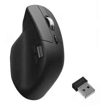 Maus Keychron M6 Rechtshändig Universal — Optisch, RF Wireless + Bluetooth + USB-C, 30000 DPI, Schwarz