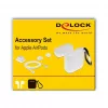 Case DeLOCK Apple AirPods Zubehör-Set weiß