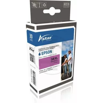 AS700679 ASTAR EPSON WF3720DWF TINTE MA T3473 / 34XL 10,8ml 950Seiten magenta HC (AS700679)