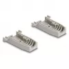 Kabeltülle DELOCK D-Sub Kunststoffgehäuse für 9-polig Stecker/Buchse mit Gummidichtungen, grau, 31,2 × 47,9 × 16,6 mm