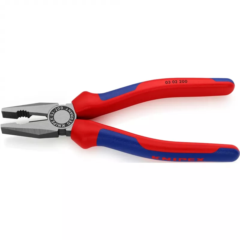 Knipex Universalzange, 2-Komponenten-Griffe, 200 mm