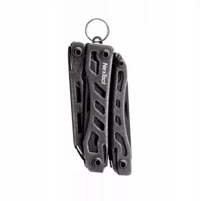 Multitool Nextool Mini FLAGSHIP NE20122 — 10-in-1 kompaktes Edelstahl-Multitool, schwarz, 67×27×17 mm, 83 g