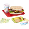 Melissa & Doug Holz-Sandwichtheke mit Aufschnittmaschine – 56-teiliges Spiellebensmittel-Set – FSC-zertifiziert