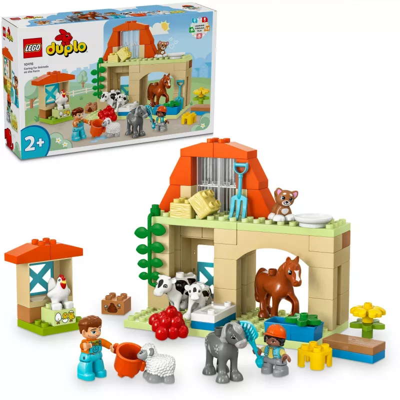Bauspielzeug LEGO DUPLO Bauernhof Tierpflege Set 10416 — 74 Teile, 2 Minifiguren, Alter 2+
