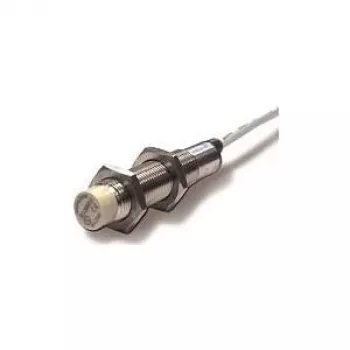 Photoelektrischer Sensor Datalogic BASIC M12 — graues Gehäuse, Messingkörper, 0,5 kHz, 0,2 A, 48,4 mm Tiefe